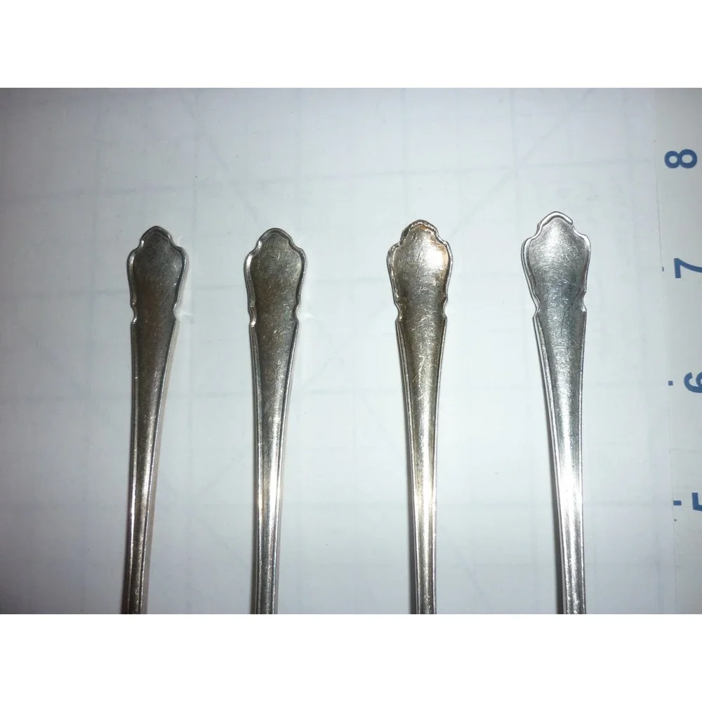 3 GM Co EP Pat.‎ silverplate fork Pastry Antique Monogram Gorham